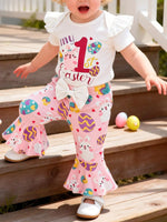 Children's My 1st Easter Top and Pants Set with Headband