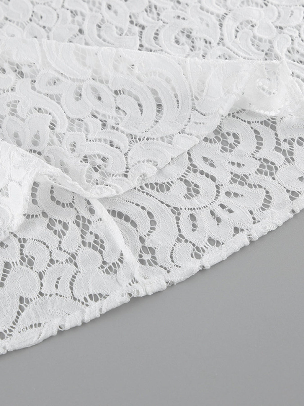 Cap Sleeve Top and Lace Skirt Set