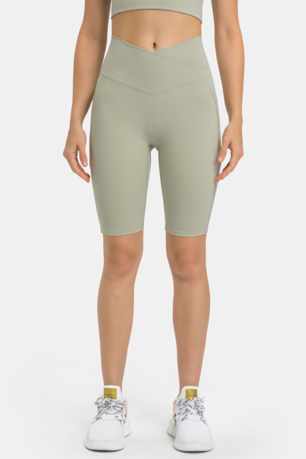 Millennia High Waist Biker Shorts with Pockets - Ladyez
