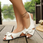Open Toe Bow Sandals
