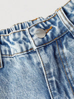 Embroidered Heart Wide-Leg Jeans