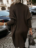 Open Front Longline Knit Cardigan
