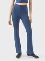 Millennia Zipper Detail High Waist Active Pants - Ladyez