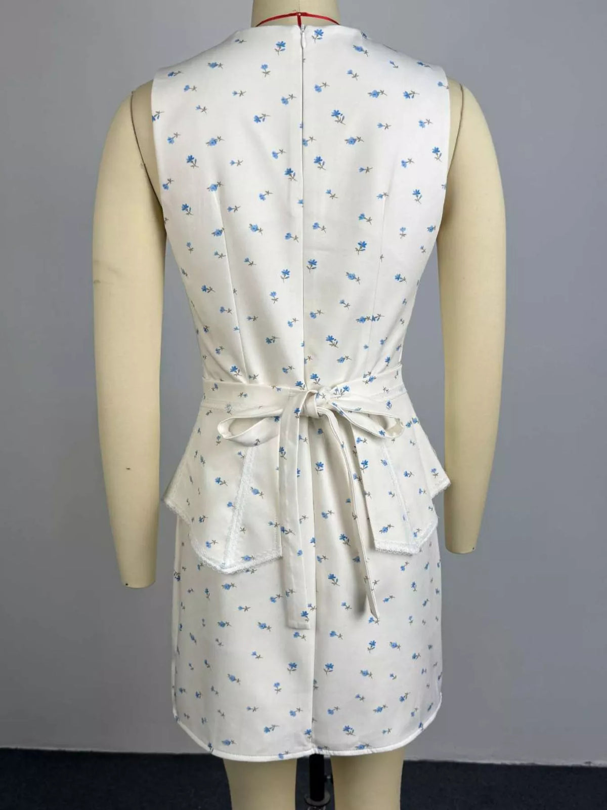 Floral Print Sleeveless Top and Skirt Set