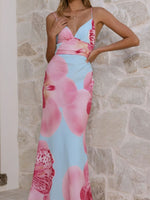 Floral Print Spaghetti Strap Dress