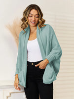 Angel Wings Open FrontCardigan with Pockets