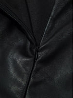 Vegan Leather Sleeveless Mini Dress