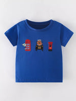 Children's Embroidered Round Neck T-Shirt