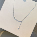 925 Sterling Silver Bar Chain Adjustable Necklace