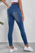 High-Waisted Skinny Jeans
