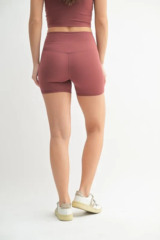 MONO B Venice Cloud Light Contour Biker Shorts - Ladyez