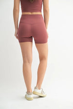 MONO B Venice Cloud Light Contour Biker Shorts - Ladyez