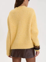 Round Neck Dropped Shoulder Sweater