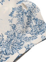 Printed Short Sleeve Midi Dress