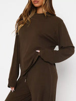 Relaxed Fit Long Sleeve Top and Pants Set