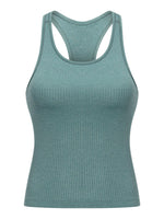 Millennia Round Neck Racerback Active Tank - Ladyez