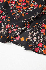 Vintage Floral Print Button-Down Shirt