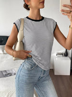 Classic Striped Crew Neck T-Shirt