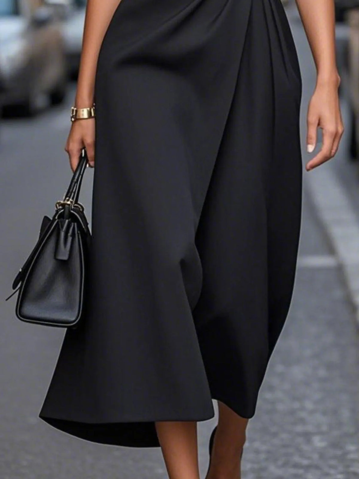 Round Neck Sleeveless Midi Dress - Ladyez