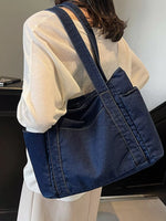 Denim Tote Shoulder Bag