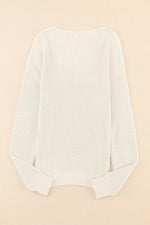 V-Neck Drop Shoulder Sweater