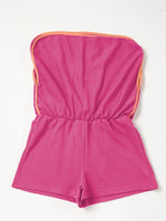 Contrast Trim Long Sleeve Top and Skort Set
