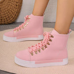 Lace-Up Platform Sneakers