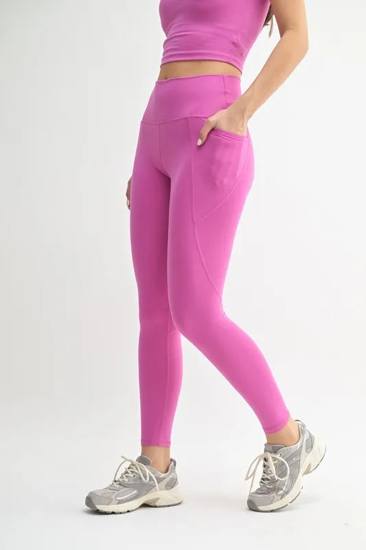 MONO B Venice Cloud Light Sculpt High-Waisted Leggings - Ladyez