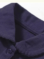 Children's Button Detail Short Sleeve Polo