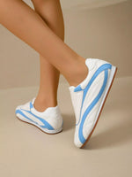 Contrast Round Toe Sneakers