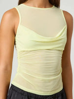 Ruched Round Neck Tank