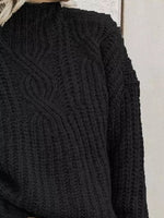 Full Size Turtleneck Long Sleeve Sweater Plus Size