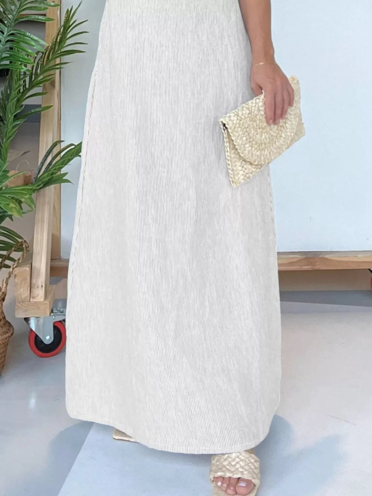 Full Size Strapless Casual Maxi Dress Plus Size