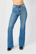 Judy Blue Full Size Hw Classic Flare Jeans Plus Size - Ladyez