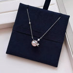 Planet Pearl Pendant Necklace