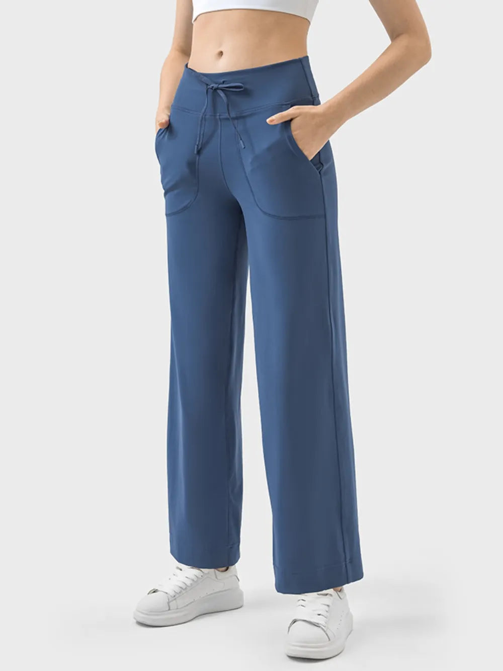 Millennia Drawstring Active Pants with Pockets - Ladyez