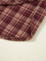 Plaid Patchwork Drop Shoulder Sweatshirt