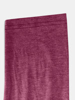 Full Size Notched Long Sleeve T-Shirt - Ladyez