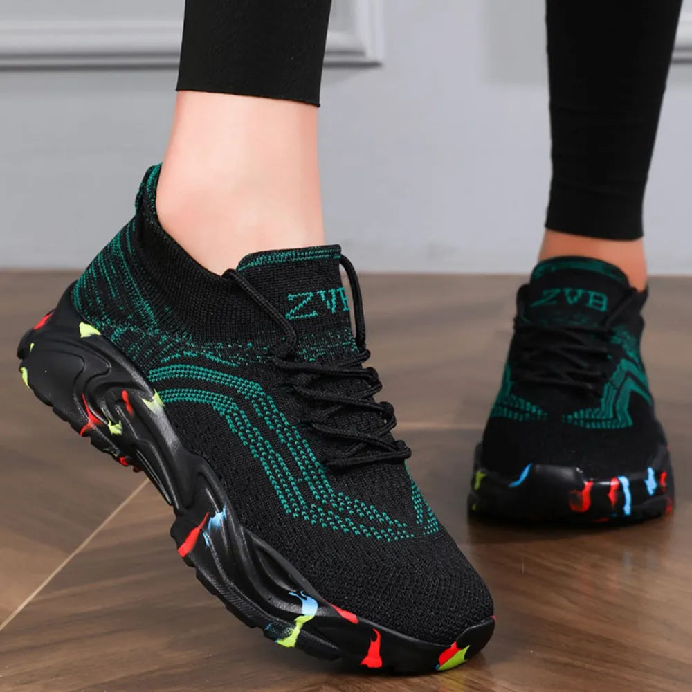Round Toe Platform Athletic - Ladyez