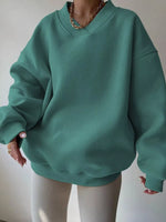 Dropped Shoulder Long Sleeve Oversized Sweatshirt