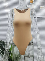 Round Neck Sleeveless Bodysuit