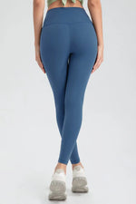 Wide Waistband Slim Fit Active Leggings - Ladyez