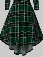 Fuzzy Trim Long Sleeve Christmas Dress