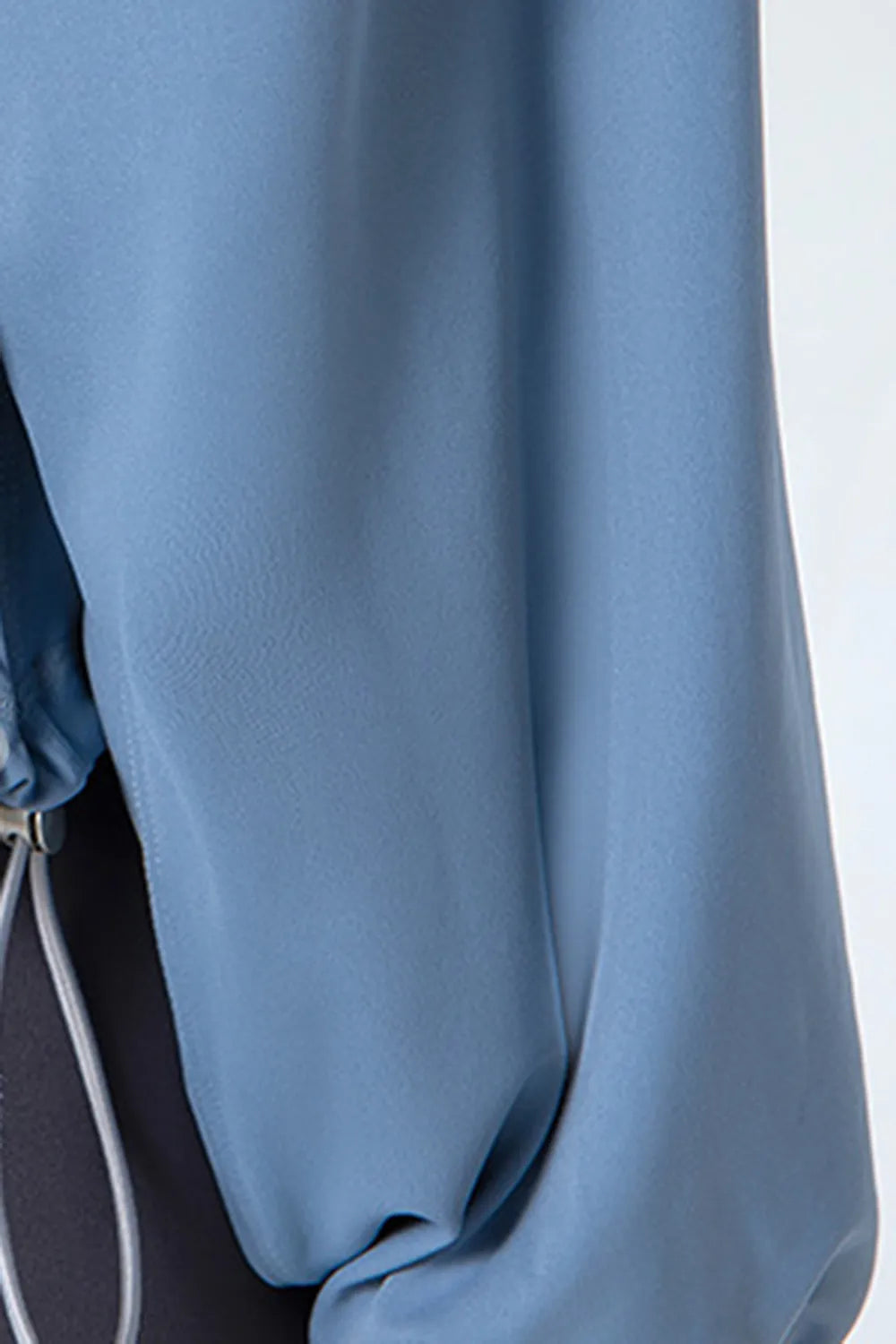 Drawstring Zip Up Dropped Shoulder Active Outerwear - Ladyez