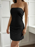 Tie Back Tube Mini Dress