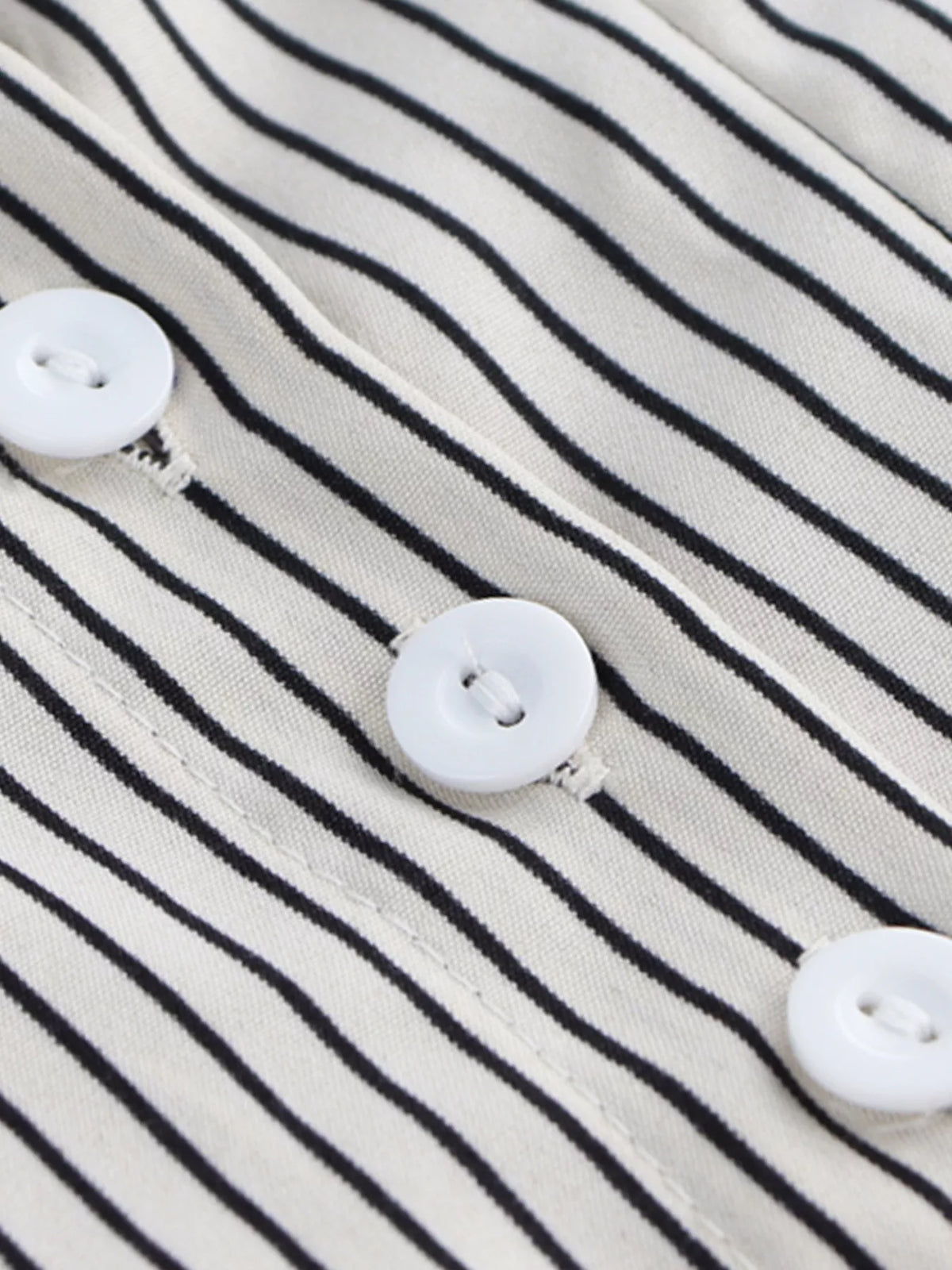 Striped Cinched Waist Shirt