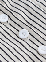 Striped Cinched Waist Shirt