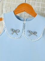 Children's Bow-Accented Pleated Dress