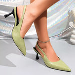 Point Toe Slingback Pumps