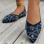 Point Toe Mesh Flat Slip-Ons